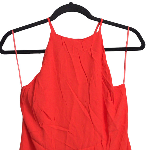 Yumi Kim Afternoon Tea Dress Gramercy Project Red Slit Adjustable Cross L New - Picture 4 of 14